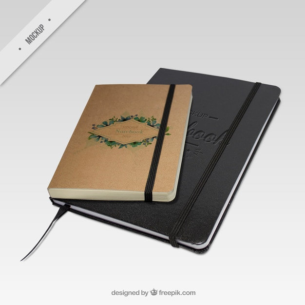 Download Elegant And Vintage Notebooks Mockups Psd Free Psd Resources