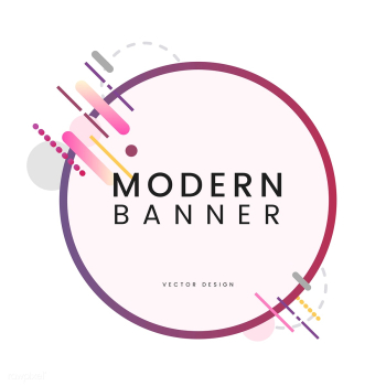 Modern Square Banner In Colorful Frame Illust Free Stock Vector Nohat