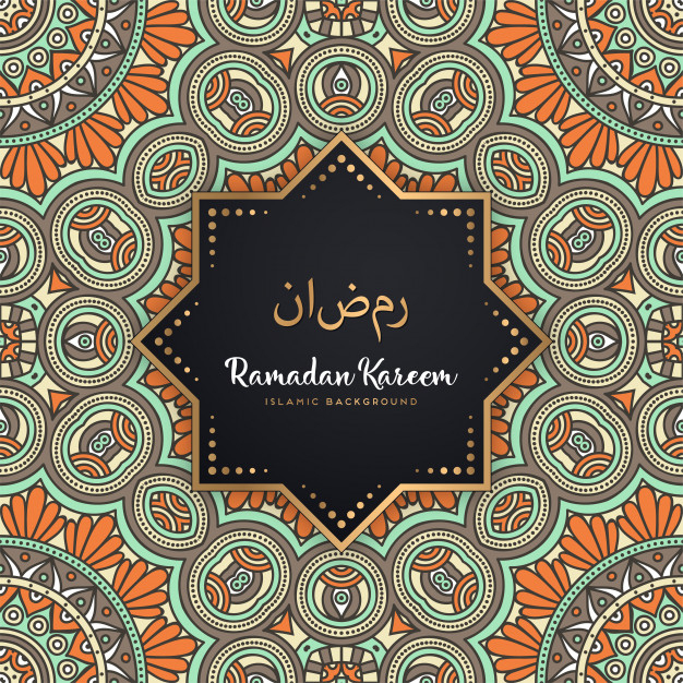 Beautiful Ramadan Kareem Seamless Pattern Mandala Background Free Vector Nohat Free For Designer