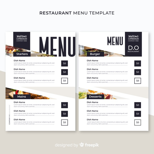 5 Course Meal Menu Template from cdn.nohat.cc