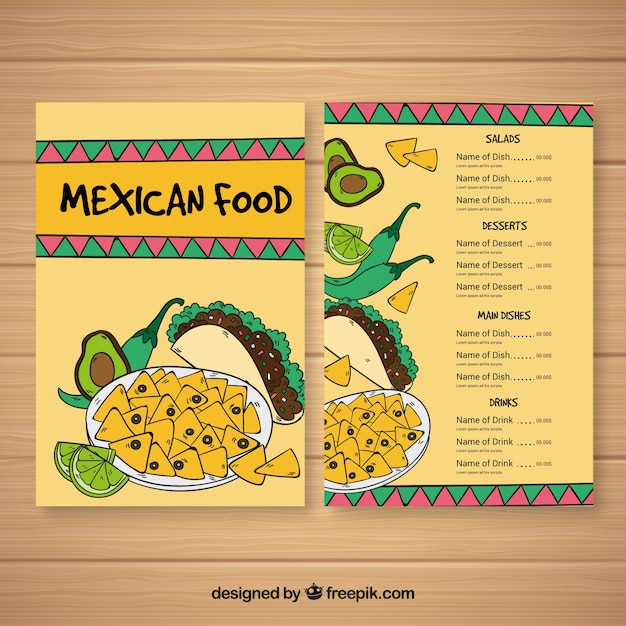 Mexican Restaurant Menu Template Free from cdn.nohat.cc