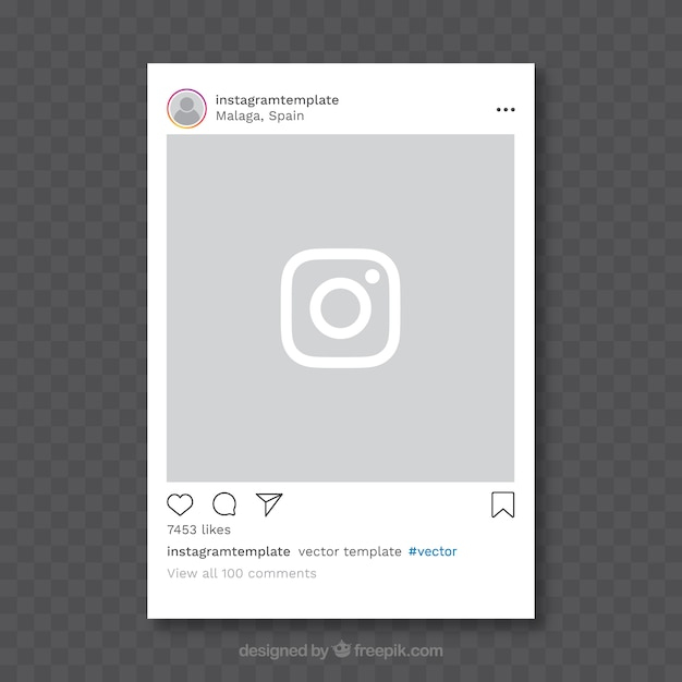 Instagram Post With Transparent Background Nohat