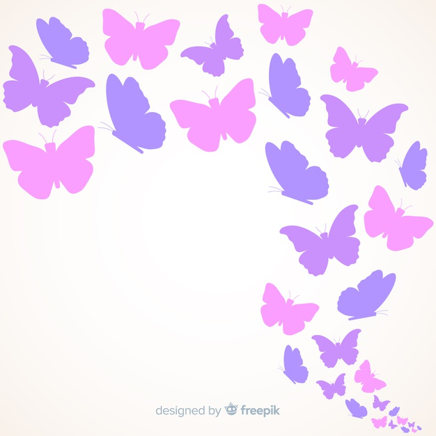 Download Swarm Butterfly Silhouettes Background Nohat Free For Designer
