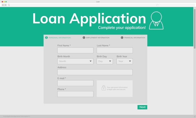 Illustation Of Loan Application Nohat
