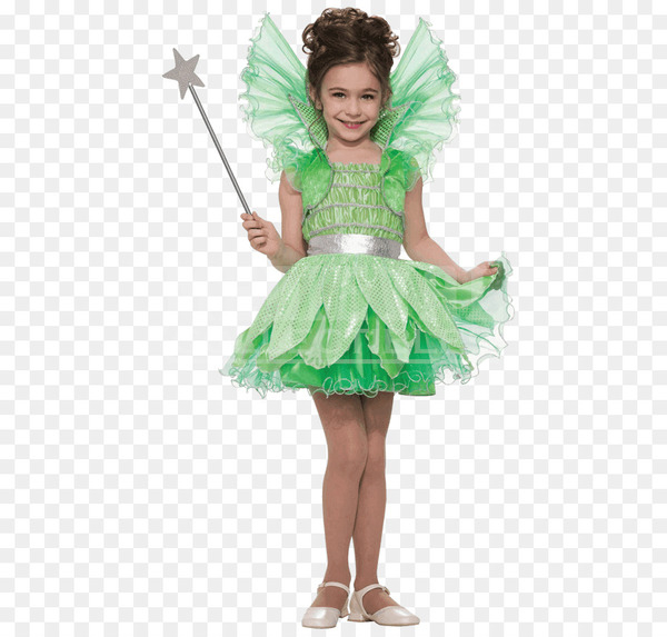 Kids Girl Children Halloween Party Green Fairy Witches Witchery Costume Dress