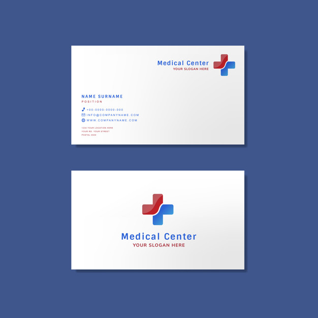 Medical Professional Business Card Design Mockup Nohat Free For Designer