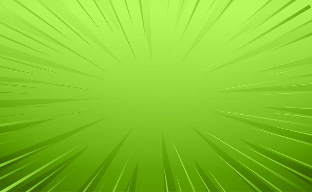 Empty green comic style zoom lines background Free Vector 