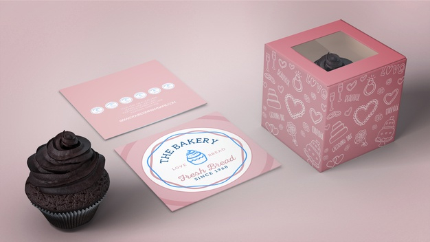 Download Cupcake packaging and branding mockup Free Psd - PSD ...