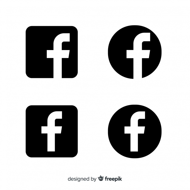 Black And White Facebook Symbol Free Vector Nohat