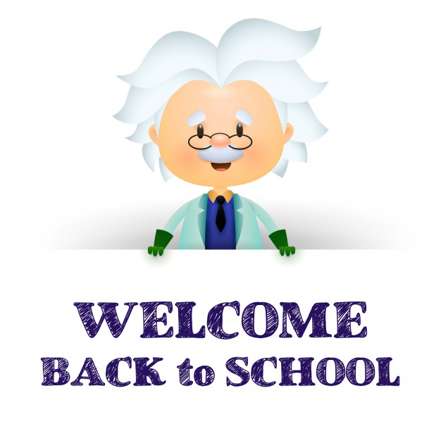 Welcome Back To School Cartoon Professor Character Free Vector Nohat Free For Designer