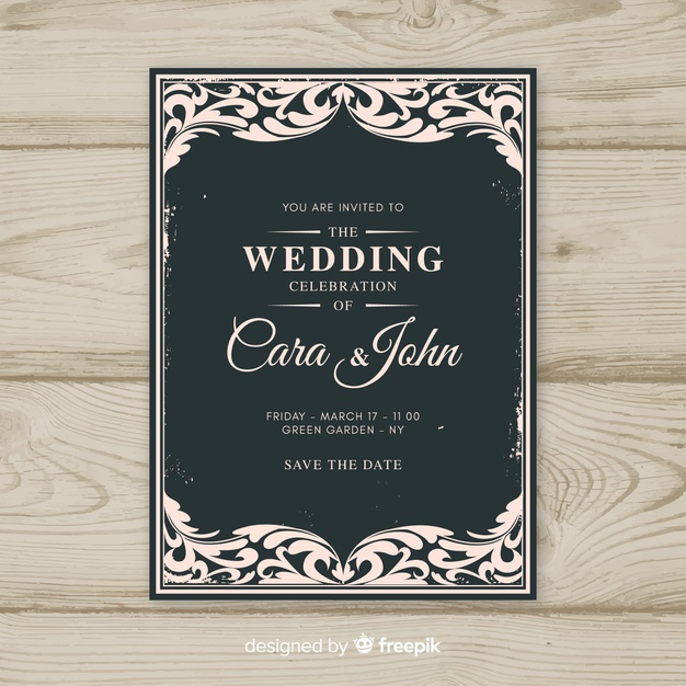Vintage Invite Template Free from cdn.nohat.cc